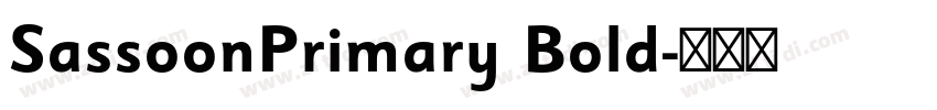 SassoonPrimary Bold字体转换